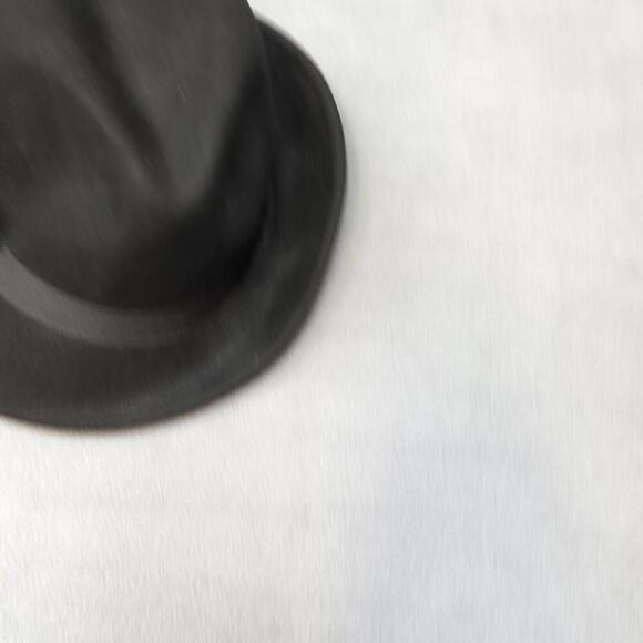 Vintage Goorin Bros 100% Wool Hat Black Fedora Retro M/L - Picture 3 of 9